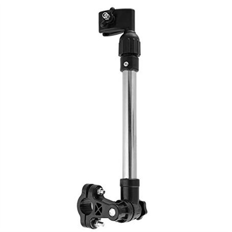 Alomejor Porte-Parapluie rétractable en Acier Inoxydable réglable vélo Support de Cadre de Parapluie rétractable pour fauteuils