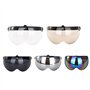 Breale Casque universel de moto coupe-vent visière avant Flip Up 3 Snap Sun Shield demi-visage remplacement casque visière acces