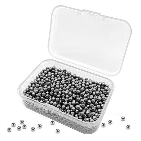 Dazkzooy Billes Acier 1000 pièces - Perles Nettoyantes Réutilisables en Acier 304 Inoxydable 3mm pour Carafe à Vin
