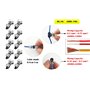 10 pcs Basse Tension T Tap 2 Connecteurs de Fil électrique 2 Voies 2 sans Soudures sans Dénudage pour Branchement de Mi-portée 2