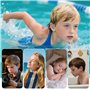 ZEEOYAN Bouchon d'oreille de natation piscine enfant (4-12 Ans), 4 Paires bouchon oreil piscine Silicone Réutilisables et Imperm