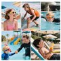 ZEEOYAN Bouchon d'oreille de natation piscine enfant (4-12 Ans), 4 Paires bouchon oreil piscine Silicone Réutilisables et Imperm