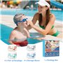 ZEEOYAN Bouchon d'oreille de natation piscine enfant (4-12 Ans), 4 Paires bouchon oreil piscine Silicone Réutilisables et Imperm