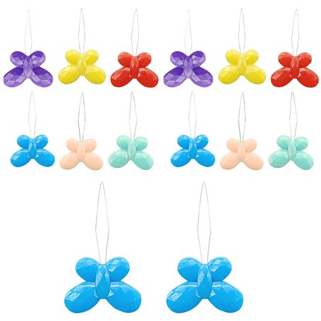 Lot de 14 enfile-aiguilles en fil d'acier en forme de papillon pour aiguilles à coudre faciles à insérer - Utilisés pour les mac