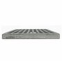 Grille de cheminée Grille en fonte carrée Grille d'angle Grille de four 22 x 22 cm