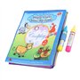 Zerodis Livre de dessin et coloriage à l’eau pour l’éducation précoce des enfants, livre en tissu avec styloe à eau pour peintur