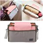 Zerodis Sac de Rangement Multi-fonction pour Landau Poussette Bébé Sac à Langer Maman Sac Organisateur Bandoulière de Poussette 