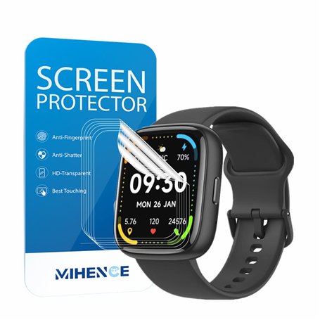 MIHENCE Lot de 6 films de protection d'écran compatibles avec la montre connectée Bamboinn IDW26