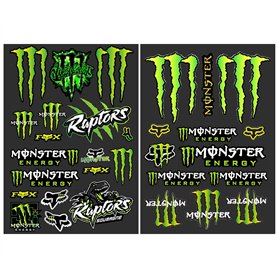 2 pièces autocollants Monster Energy