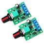 WayinTop 2pcs PWM Moteur Contrôleur de Vitesse Basse Tension DC 1
