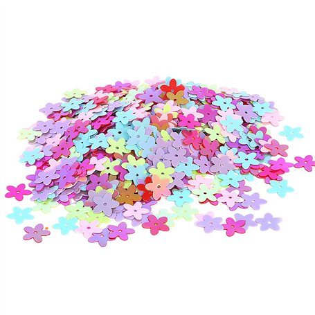 Environ 1 900 paillettes en forme de fleur - 40 g - Pour couture
