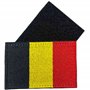 Patch de Drapeau Belgique avec Velkro - Patchs Brodés pour Vêtements - Patchs de Drapeaux de Pays pour Sacs à Dos - Drapeau Belg