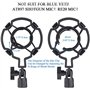 HAUEA Bras Micros Pieds, Suspension Supports de Microphone, avec Pince Micros, 3/8'' vers 5/8'' Vis Adaptateur, pour Blue Yeti, 
