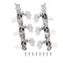 Cordes de Guitare Classique Tuning Peg Tuners Mécaniques Argent Cheville De Réglage Guitare Classique