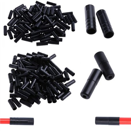 XPOOP 200 Pièces Embouts De Câble De Dérailleur Gaine Embouts De Câble De Frein Apuchons De Câble De Frein Embouts De Câble De F