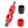 VIVIIHOO Lot de 3 outils d'ébavurage pour tuyaux en cuivre - Ébavureur et nettoyant pour tuyaux en PVC et en acier - Pour l'inté