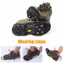 3 Paires Couvre-Chaussures antidérapants pour la Neige Crampons Glace Chaussures à Antidérapants pour L'extérieur Pinces Engins 