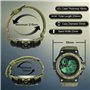 TEKMAGIC Montre Bracelet Sports Plongée Hommes Garçons 10 ATM Étanche Montre-Bracelet Natation avec Fonctions d'Chronomètre, Chr