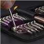 Tunejoy Mini Tournevis Précision Kit Outils de Réparation de Tournevis de Précision 25 en 1 Portable avec Étui en Cuir pour Lapt