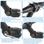 Tunejoy Potence de Vélo Réglable ±60° Tige de Guidon en Aluminium pour Vélo de Route Vélo de Montagne BMX 31,8 * 110 mm Noir