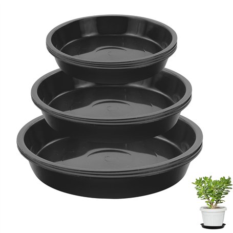 JRSHIRLEYLTD Lot de 10 soucoupes en plastique pour pots de fleurs