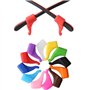 12 Paires Support Antidérapant pour Lunettes, Sangles et Crochets pour Lunettes en Silicone Antidérapant Silicone pour des Verre