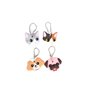 MaoNativey 4Pcs Etiquette Clef, Couvre-clé forme chien et chat Couvre-capuchon de Clé pour Identifier Facilement Les Clés de la 