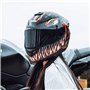 Casque intégral de moto, casque intégral d'équitation à la mode léger, casque intégral femme pour homme pour scooter de course,