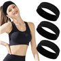 3 Pièces Bandeau Cheveux Femme Bandeau Noir Cheveux andeau Noir Cheveux Femme Bandeau Élastique Bandeau de Yoga Bandeau de Cours