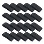 YouMen 20Pcs Brassard élastique Noir Brassards de Capitaine éLastique Respect FunéRailles Deuil Deuil Brassard De pour Football