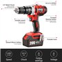 TEENO Tool Kit 3 Piece Set (Brushless Cordless Impact Wrench + Impact Drill + Brushless Angle Grinder) 20V 2 X Batterie 3Ah