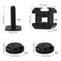 Griffe de Support Triple Adaptateur de Montage Support d'Extension d'Adaptateur pour Microphone Flashs Moniteur Appareils Photo 