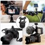 Griffe de Support Triple Adaptateur de Montage Support d'Extension d'Adaptateur pour Microphone Flashs Moniteur Appareils Photo 