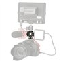 Griffe de Support Triple Adaptateur de Montage Support d'Extension d'Adaptateur pour Microphone Flashs Moniteur Appareils Photo 