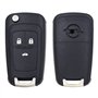 Boîtier de clé de Voiture Pliable à 3 Boutons Coque pour clé Opel Vauxhall Insignia Astra J Zafira B Meriva avec Lame Non coupée