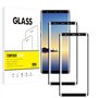 pour Samsung Galaxy Note 8 3D Couverture Complète Film de Protection d'écran，Vuciya Verre Trempé，Dureté 9H Glass，Ultra Anti Rayu
