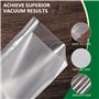 Vinabo Sacs Sous Vide Alimentaire 20 x 30 cm 100 Sachets pour Machine Sous Vide des Aliments et la Cuisson, Sac Sous Vide Gaufré