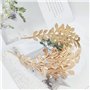 Couronne de Déesse, Bandeau de Feuille, Bandeau de Mariage Or, Casque de Déesse, Utilisé pour Les Bijoux de Mariée, Coiffe de Fe