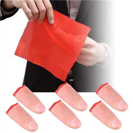 DOMINICK 6 Pièces Pouce Magique Faux Magic Trick Doigts Coupés Réalistes Jouets de Farce pour Décorations Dhalloween Accessoires