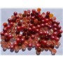 FAIRY TAIL & GLITZER FEE Lot de 100 billes en verre - 16 mm - Rouge - Multicolore - Édition spéciale