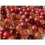 FAIRY TAIL & GLITZER FEE Lot de 100 billes en verre - 16 mm - Rouge - Multicolore - Édition spéciale
