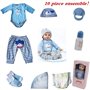 ZIYIUI Poupée Reborn 22 Pouces 55cm Réaliste Bebe Reborn Garçon Silicone Vinyl Handmade Mignonne bébé Nouveau-né bébé Jouets Cad