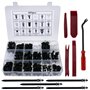 Fixget 425 Points de Fixation Tools Zexuan - pour Garnitures de portières - avec Outil de Fixation - Noir - 22