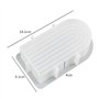 APOMOONS Lot de 2 moules à bougie en forme de N pour couler, ponts arc-en-ciel, grandes bougies en silicone, moule en silicone 3