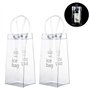 Vordas 4 Pièces Sac de Glace Vin Refroidisseur Cooler avec Poignée pour Les Pubs et Les Restaurants, la Maison, etc