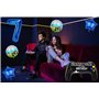 Liitata Jeu vidéo 7ème anniversaire décoration garçon anniversaire fête chiffre 7 ballons en aluminium bleu grand contrôleur jeu