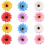 Nifocc Lot de 12 barrettes à cheveux en forme de fleur multicolores - Motif tournesol - Pour femmes et filles - Décoration de ma