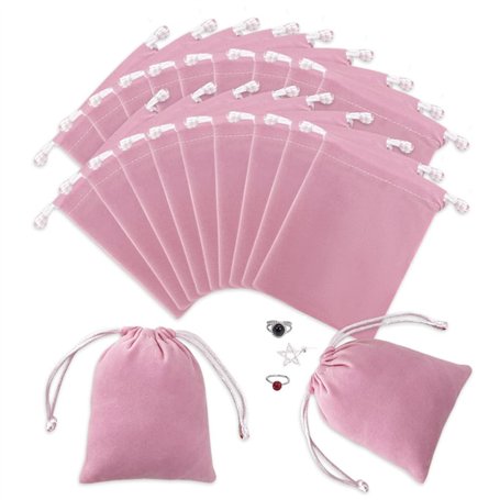 GIDWRIY 20 Pièces Pochette Bijoux Velour 7x9cm