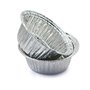 Plateaux en aluminium ronds pour grillades Plaque à pâtisserie en aluminium - 50 pièces Plateaux en aluminium jetables, Plateaux
