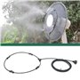 Kit de Brumisation de Ventilateur,Brumisateurs de Ventilateur de Jardin de Terrasse avec Ligne de Brumisation de 9,84 Pieds et 5